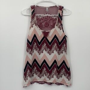 Vanity Lace Back Tank Women’s Size Large